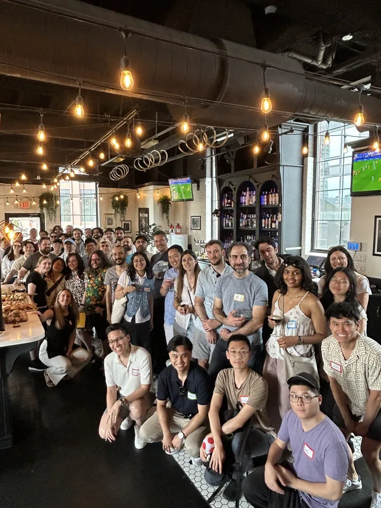 Quickhubly team gathering at a social event